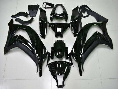 2011-2015 Glossy Black Kawasaki ZX10R Motorcycle Fairings