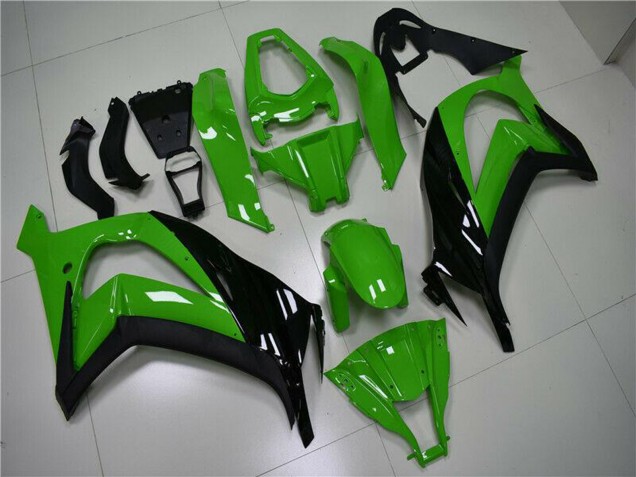 2011-2015 Green Glossy Black Kawasaki ZX10R Motorcycle Fairing