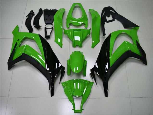 2011-2015 Green Glossy Black Kawasaki ZX10R Motorcycle Fairing