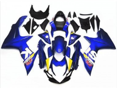 2011-2024 Blue White Suzuki GSXR 600/750 Motorcycle Fairing