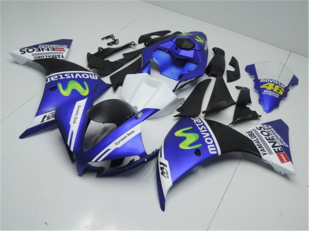 2012-2014 Blue White Black Green MoviStar Yamalube ENEOS Yamaha YZF R1 Motorcycle Fairings