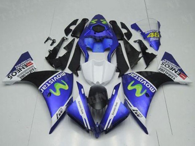 2012-2014 Blue White Black Green MoviStar Yamalube ENEOS Yamaha YZF R1 Motorcycle Fairings