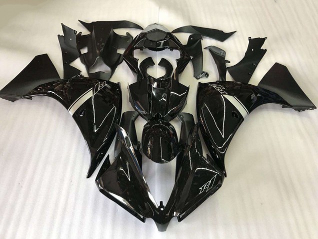 2012-2014 Glossy Black Yamaha YZF R1 Motorcycle Fairings