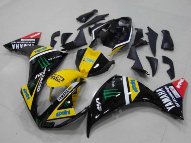 2012-2014 Yellow White Black Red Green Monster Yamaha YZF R1 Motorcycle Fairings
