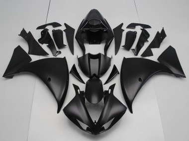 2012-2014 Matte Black Yamaha YZF R1 Motorcycle Fairings