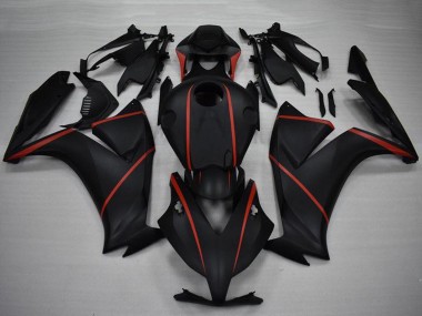 2012-2016 Matte Black Red Honda CBR1000RR Motorcycle Fairings