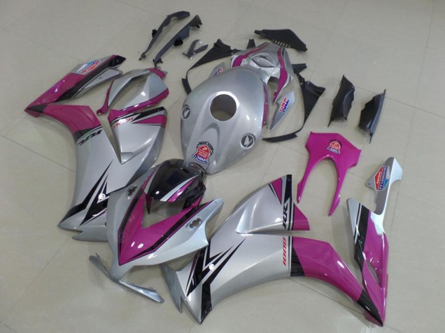2012-2016 Silver Pink Glossy Black Honda CBR1000RR Motorcycle Fairings