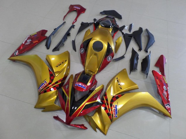 2012-2016 Gold Red HRC Honda CBR1000RR Motorcycle Fairings