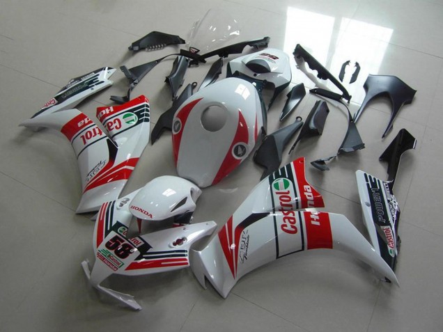 2012-2016 White Red Green Castrol Honda CBR1000RR Motorcycle Fairings