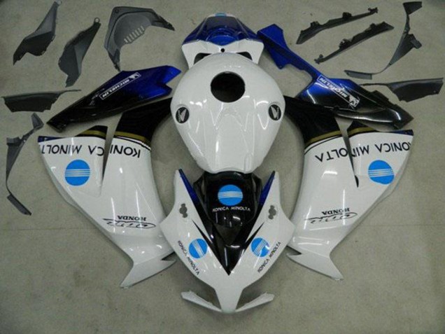 2012-2016 White Blue Glossy Black Konica Minolta Honda CBR1000RR Motorcycle Fairings