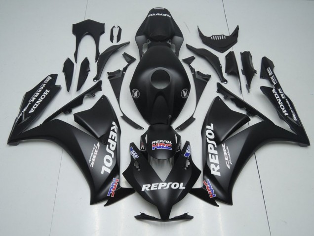 2012-2016 Matte Black White Repsol HRC Honda CBR1000RR Motorcycle Fairings
