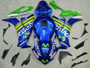 2012-2016 Blue Yellow Green MoviStar Castrol Honda CBR1000RR Motorcycle Fairings