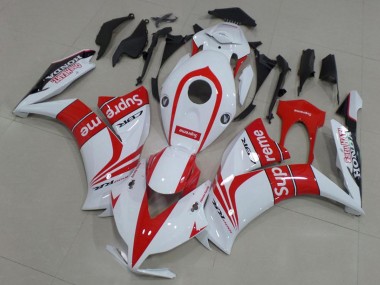2012-2016 White Red Black Supreme Honda CBR1000RR Motorcycle Fairings