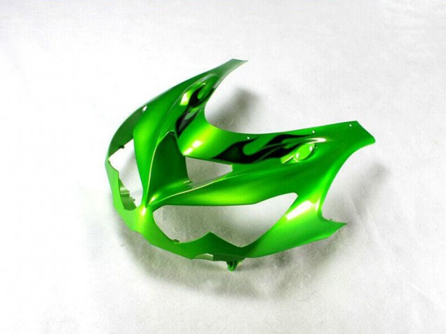 2012-2024 Green Glossy Black Kawasaki ZX14R ZZR1400 Motorcycle Fairing