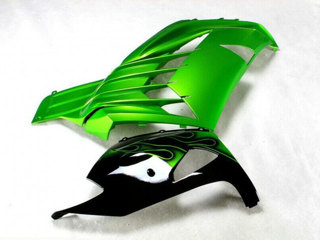2012-2024 Green Glossy Black Kawasaki ZX14R ZZR1400 Motorcycle Fairing