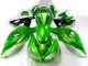2012-2024 Green Glossy Black Kawasaki ZX14R ZZR1400 Motorcycle Fairing