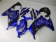 2013-2024 Blue Black White Flame Kawasaki Ninja 300 EX300R Motorcycle Fairings