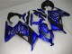 2013-2024 Blue Black White Flame Kawasaki Ninja 300 EX300R Motorcycle Fairings