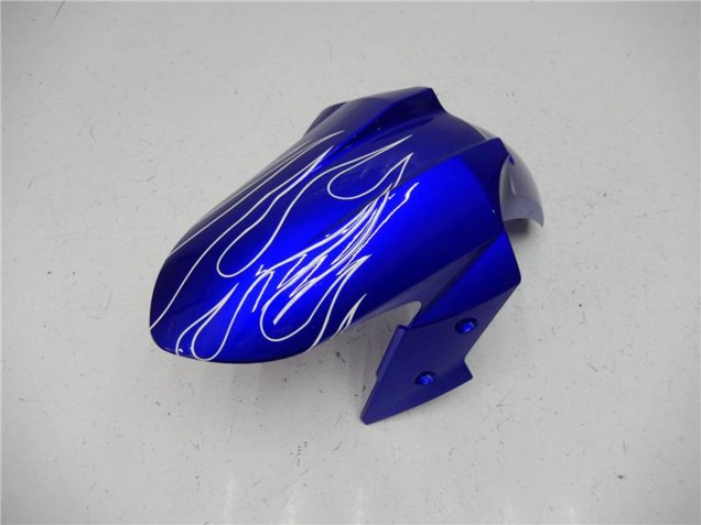 2013-2024 Blue Black White Flame Kawasaki Ninja 300 EX300R Motorcycle Fairings