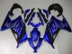2013-2024 Blue Black White Flame Kawasaki Ninja 300 EX300R Motorcycle Fairings