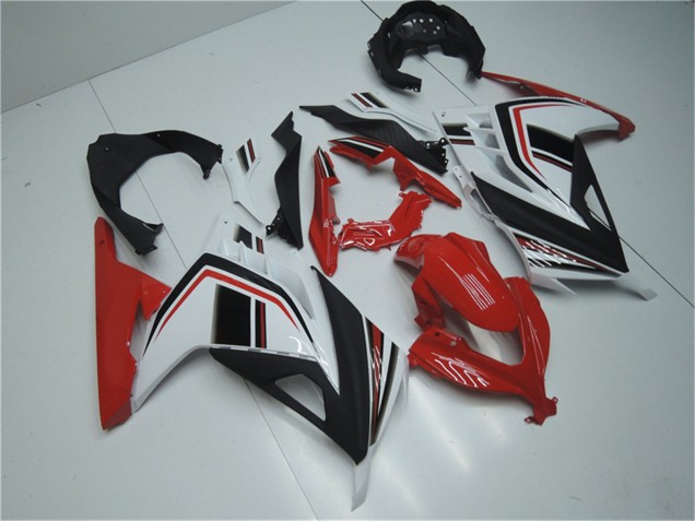 2013-2024 White Red Black Kawasaki Ninja 300 EX300R Motorcycle Fairings