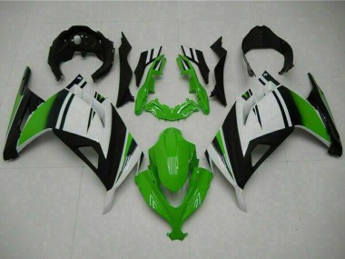 2013-2024 White Green Black Kawasaki Ninja 300 EX300R Motorcycle Fairings