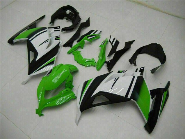 2013-2024 White Green Black Kawasaki Ninja 300 EX300R Motorcycle Fairings