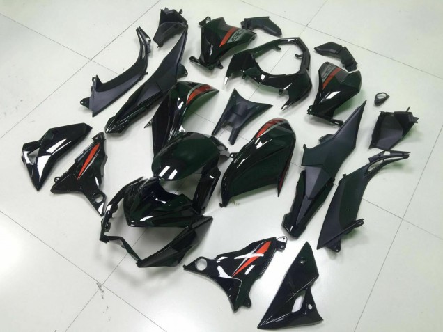2013-2018 Glossy Black Red Silver Kawasaki Z800 Motorcycle Fairings