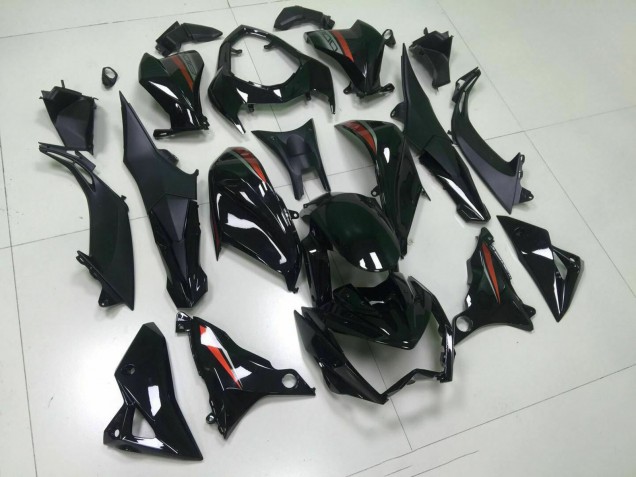 2013-2018 Glossy Black Red Silver Kawasaki Z800 Motorcycle Fairings
