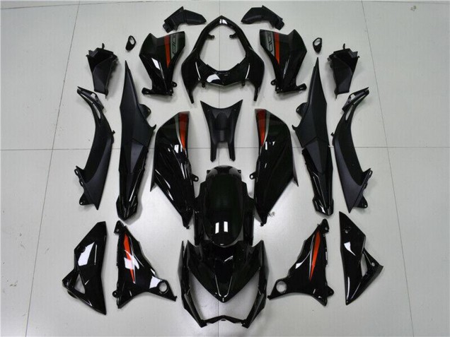 2013-2018 Glossy Black Red Silver Kawasaki Z800 Motorcycle Fairings