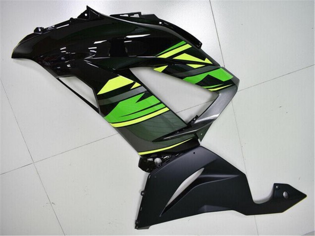 2013-2018 Green Yellow Glossy Black Matte Black Kawasaki ZX6R Motorcycle Fairings