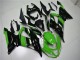 2013-2018 Green Glossy Black Kawasaki ZX6R Bike Fairings