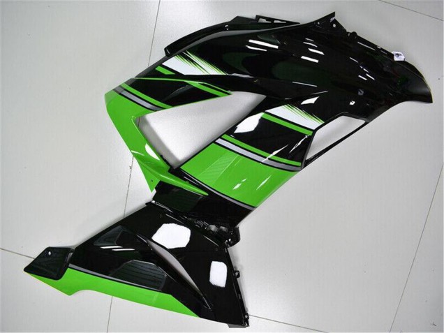 2013-2018 Green Glossy Black Kawasaki ZX6R Bike Fairings