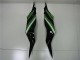 2013-2018 Green Glossy Black Kawasaki ZX6R Bike Fairings