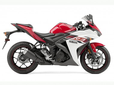 2015-2018 White Red Black Yamaha YZF R3 Motorcycle Fairing