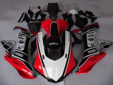 2015-2019 White Red Black Motul YSP Yamaha YZF R1 Motorcycle Fairings