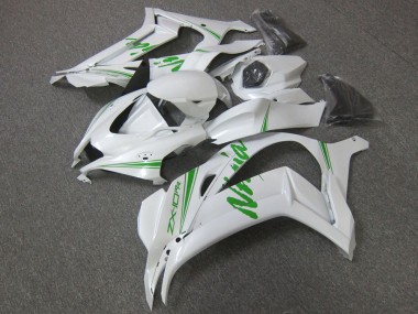 2016-2020 Pearl White Green Kawasaki ZX10R Motorcycle Fairing