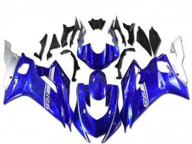 2017-2023 Blue Silver Yamaha YZF R6 Motorcycle Fairings