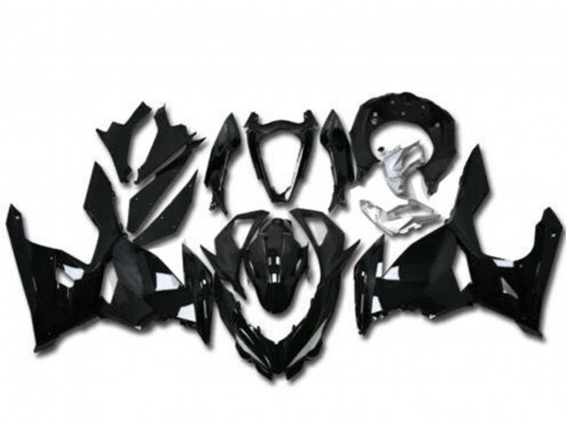 2018-2024 Glossy Black Kawasaki EX400 Motorcycle Fairings