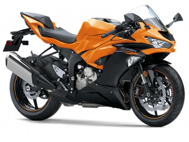 2019-2022 Orange Black Kawasaki ZX6R Motorcycle Fairings