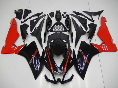 2009-2015 Black Red Aprilia RSV4 1000 Motorcycle Fairings