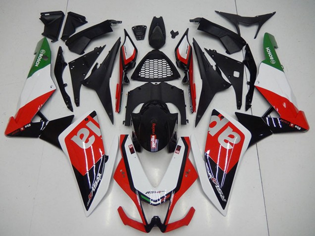 2009-2015 Black Red White Aprilia RSV4 1000 Motorcycle Fairings