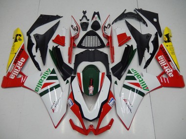 2009-2015 White Red Green Yellow Black Alitalia Aprilia RSV4 1000 Motorcycle Fairings