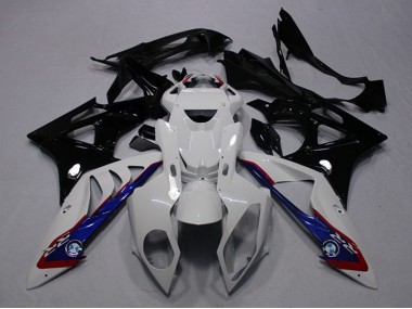 2009-2014 White Blue Glossy Black BMW S1000RR Motorcycle Fairings