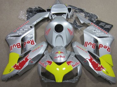 2004-2005 Silver Yellow Red Bull Honda CBR1000RR Motorcycle Fairings