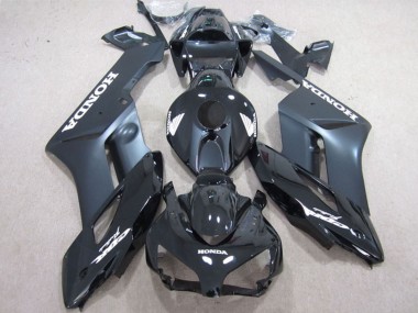 2004-2005 Glossy Black Matte Black White Decals Honda CBR1000RR Motorcycle Fairings