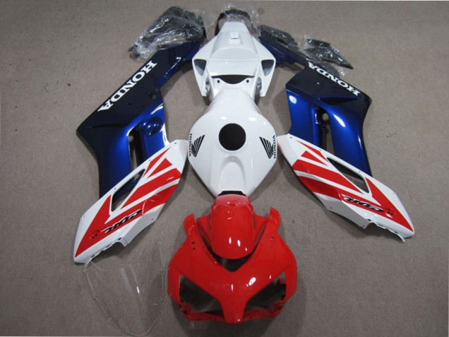 2004-2005 White Red Blue Honda CBR1000RR Motorcycle Fairing Kits