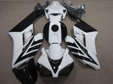 2004-2005 White Glossy Black Stripe Honda CBR1000RR Motorcycle Fairing