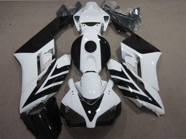2004-2005 White Glossy Black Stripe Honda CBR1000RR Motorcycle Fairing