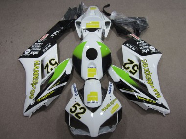 2004-2005 White Yellow Green Glossy Black Hannspree 52 Honda CBR1000RR Motorcycle Fairings